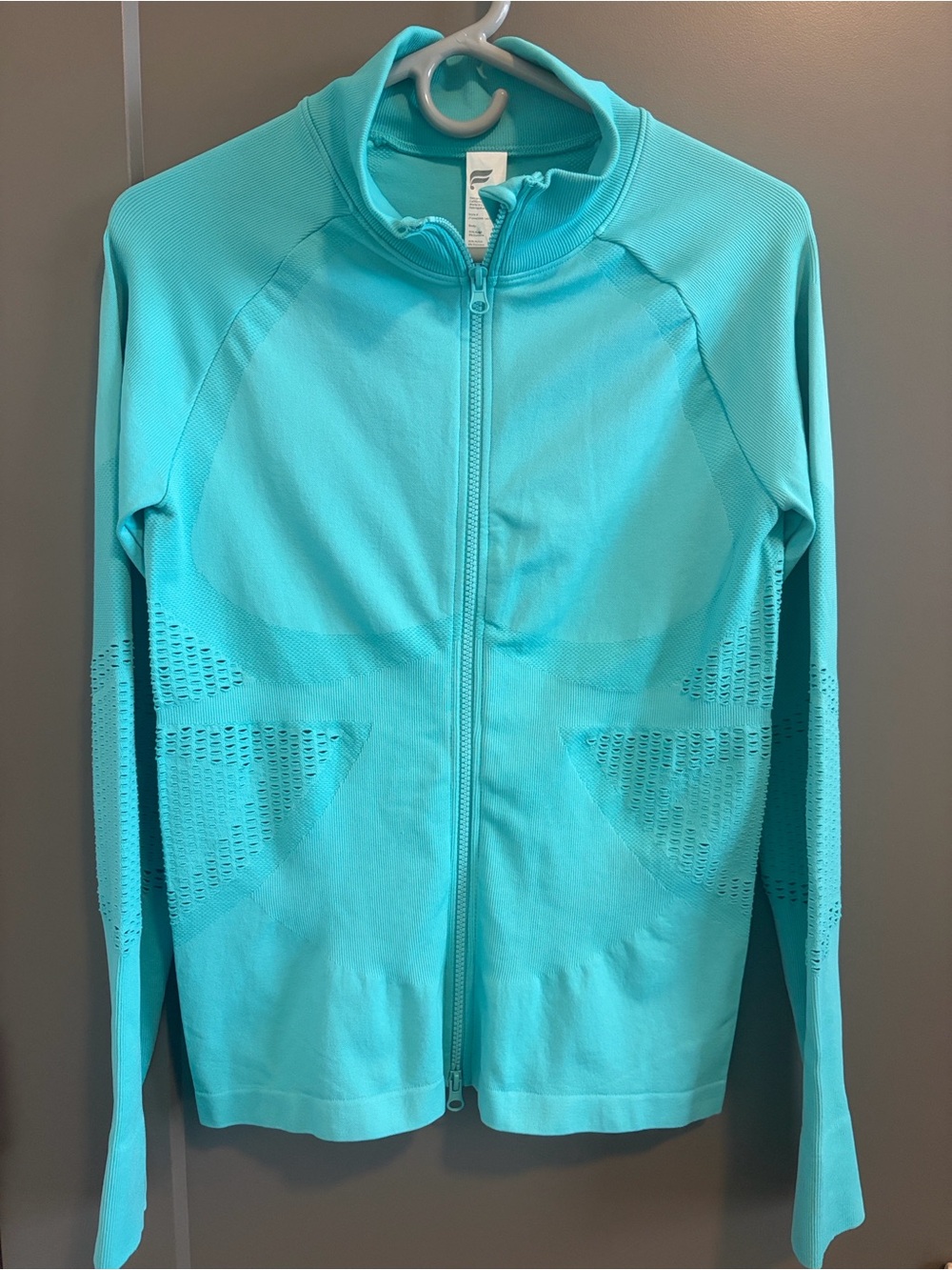 Fabletics Mia Seamless Mock Neck Zip Jacket